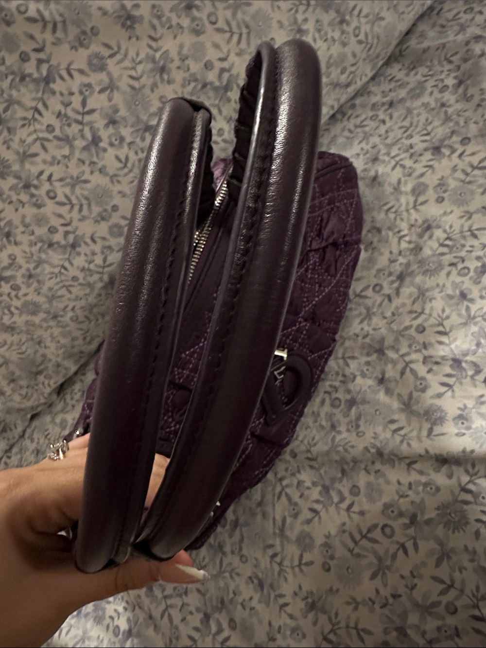Christian Dior Cannage Quilted Satin "Charming" Tote / Frame Bag - Picture 9 of 9